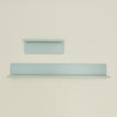 Ledge shelves in sage