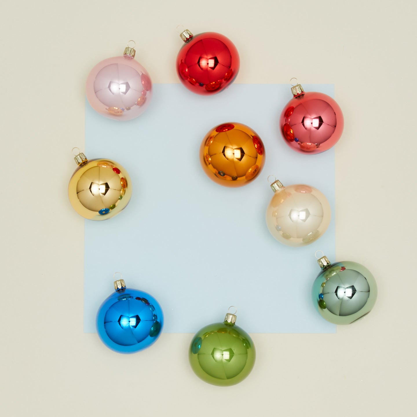Multicolor Small Ornament, Set of 9