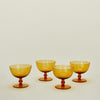 Optic Coupe, Set of 4 - Amber