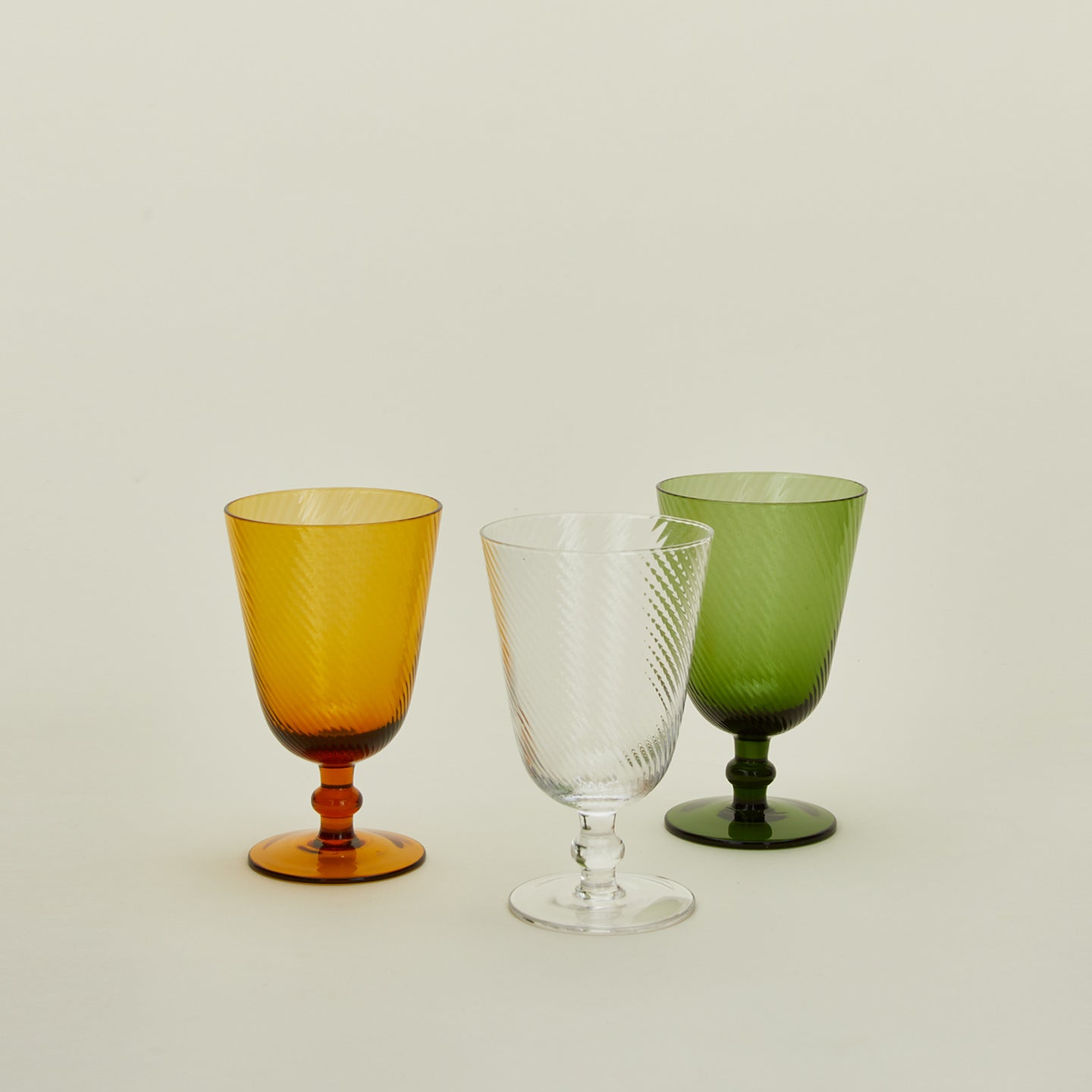Optic goblet in various colors
