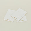 Foil pressed placecards sprig