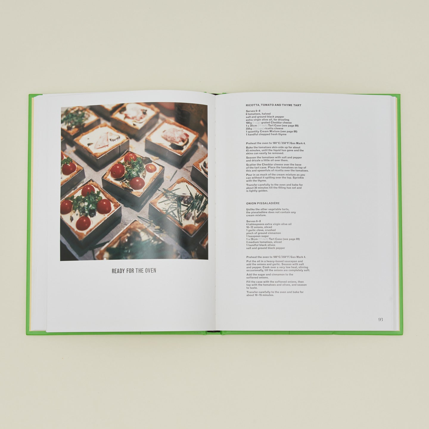 Breakfast, Lunch, Tea Cookbook open