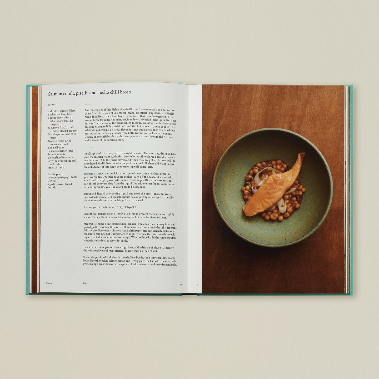 Mokonuts Cookbook open with recipe