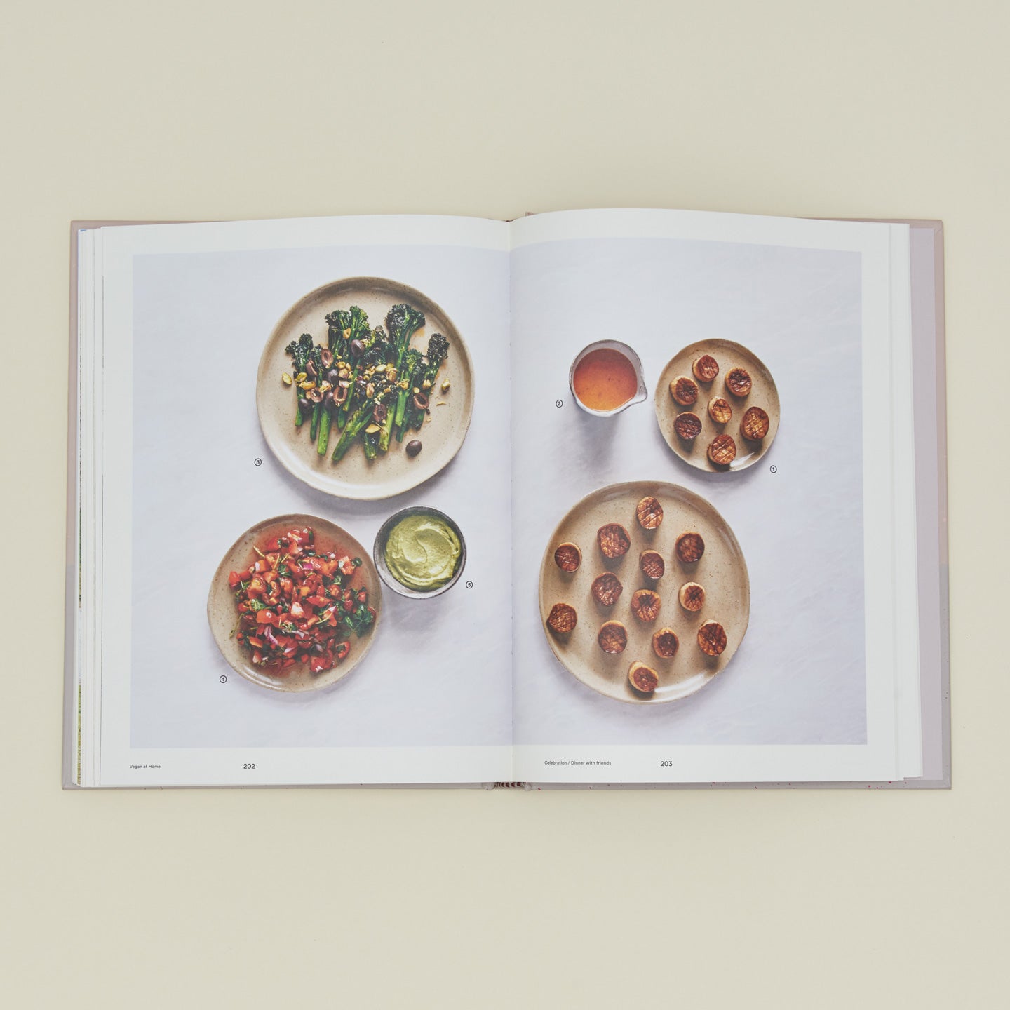 Vegan at Home Cookbook open