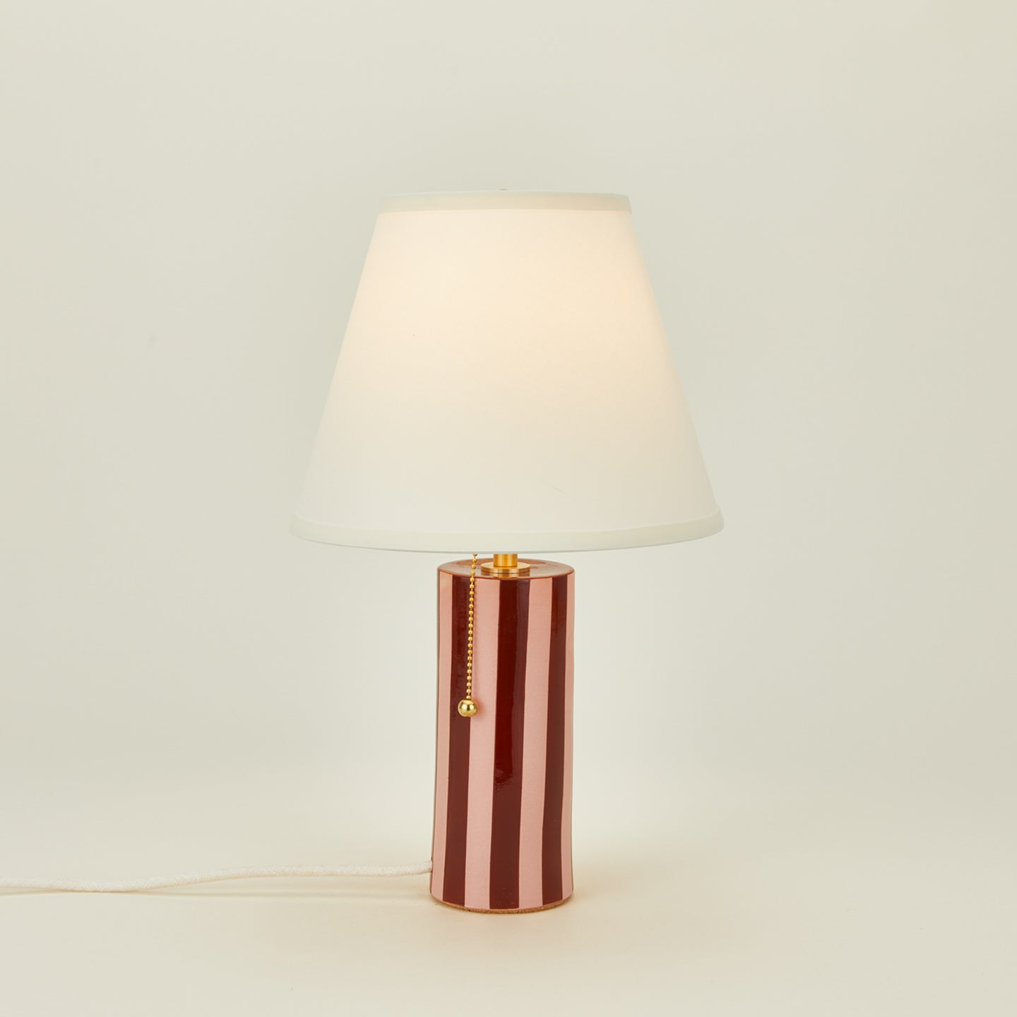 Pigeontoe colorstory lamp in blush and terracotta
