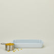 Porcelain rectangular baker in medium with measuring cup of pasta
