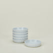 Set of 6 porcelain individual tart dishes in white