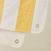 Close up view of catalina shower curtain in canyon