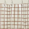 Sun Grid Shower Curtain - Chocolate
