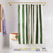Catalina shower curtain in freshman in bathroom