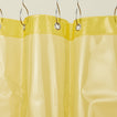 Sunny shower curtain in sun