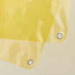Clsoe up view of sunny shower curtain in sun