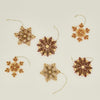 Quilled Snowflake Ornament, Set of 6 - Warm