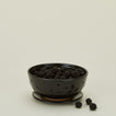 Large Berry Bowl with Dish in black with blackberries