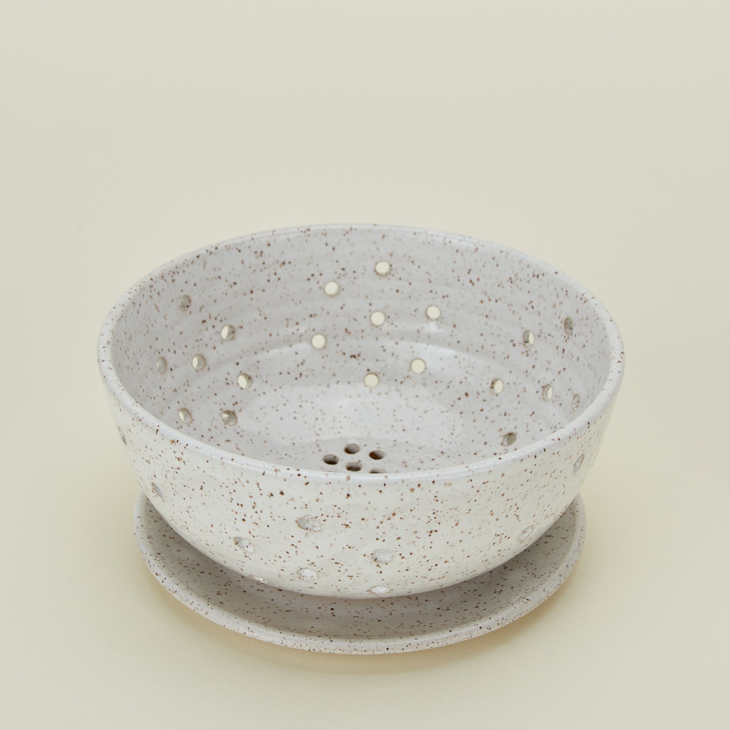 Close up view of Large Berry Bowl with Dish in white