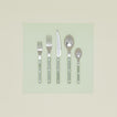 Bistrot Flatware in asparagus green.