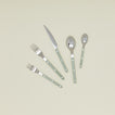 Bistrot Flatware in asparagus green.