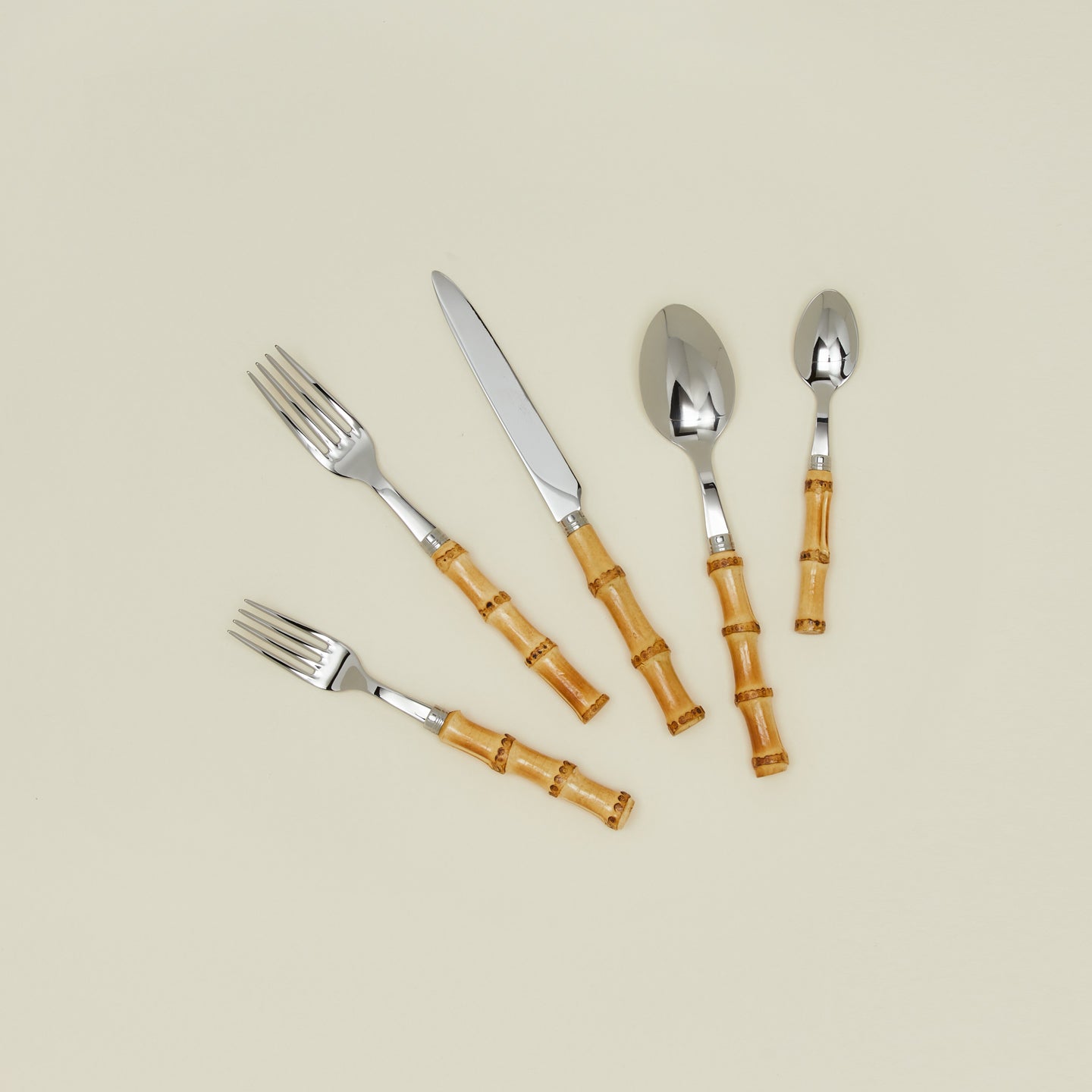 Bamboo 5 piece place setting