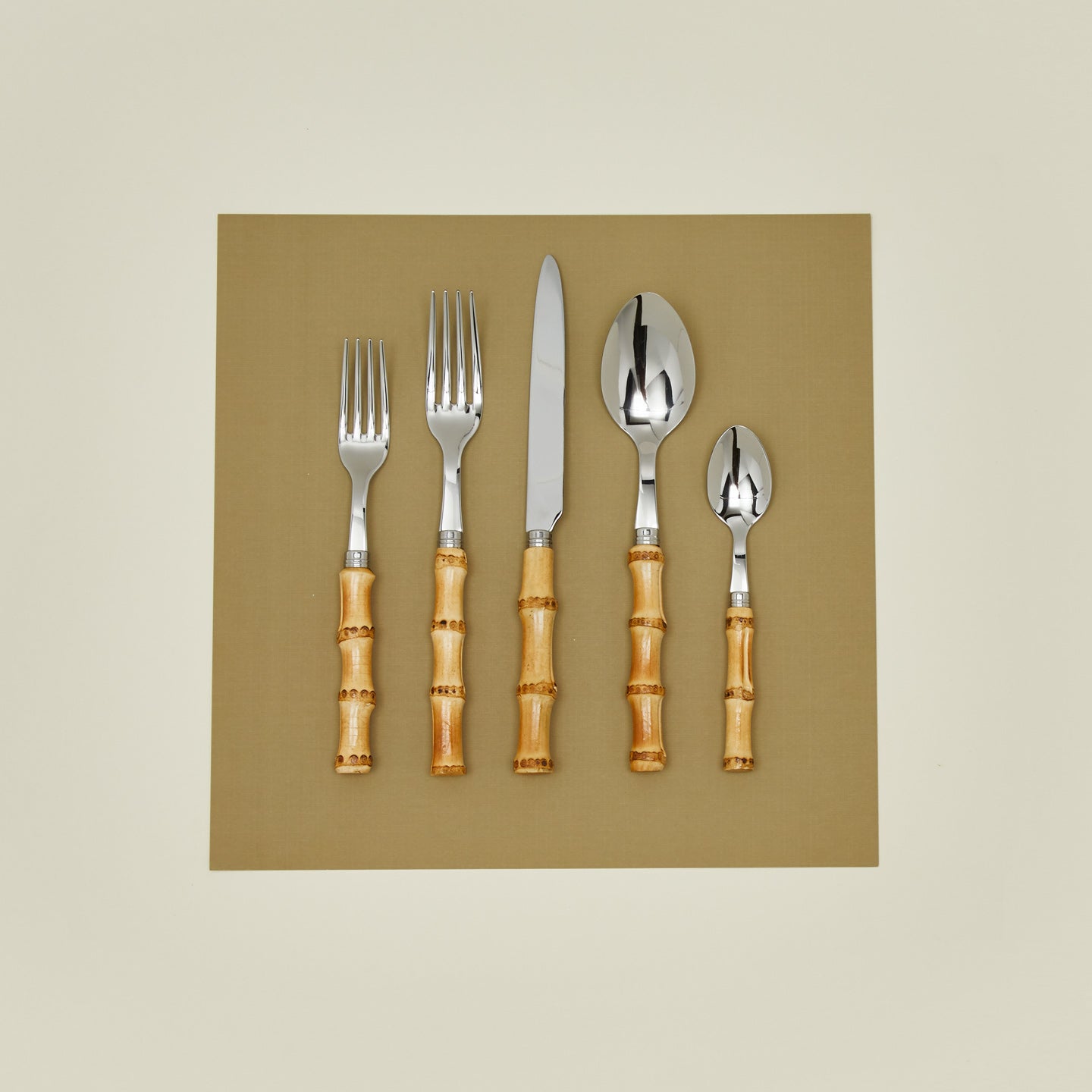 Bamboo 5 piece place setting