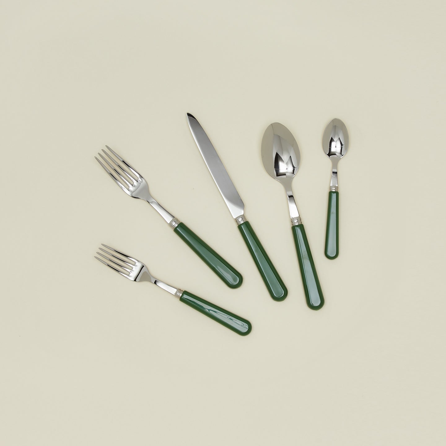 Pop 5 piece place setting in green