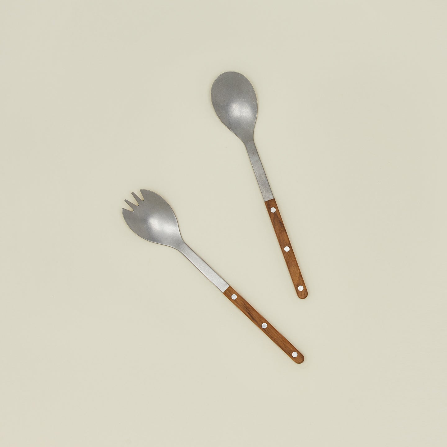 Bistrot salad serving set in teak