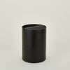 Lidded Wooden Wastebasket - Dark