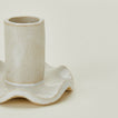 Close up view of ruffle edge candle holder
