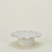 Ruffle edge pedestal