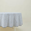 Little Flowers Round Tablecloth - Blue