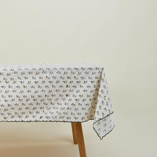Little Flowers Rectangular Tablecloth - Green