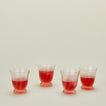Spiral tumbler in pink with beverage