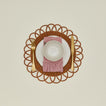 Rattan placement with place setting