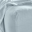 Simple linen bedding in sky
