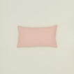 Simple linen pillow in blush