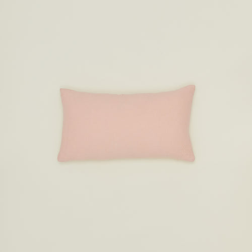 Simple linen pillow in blush