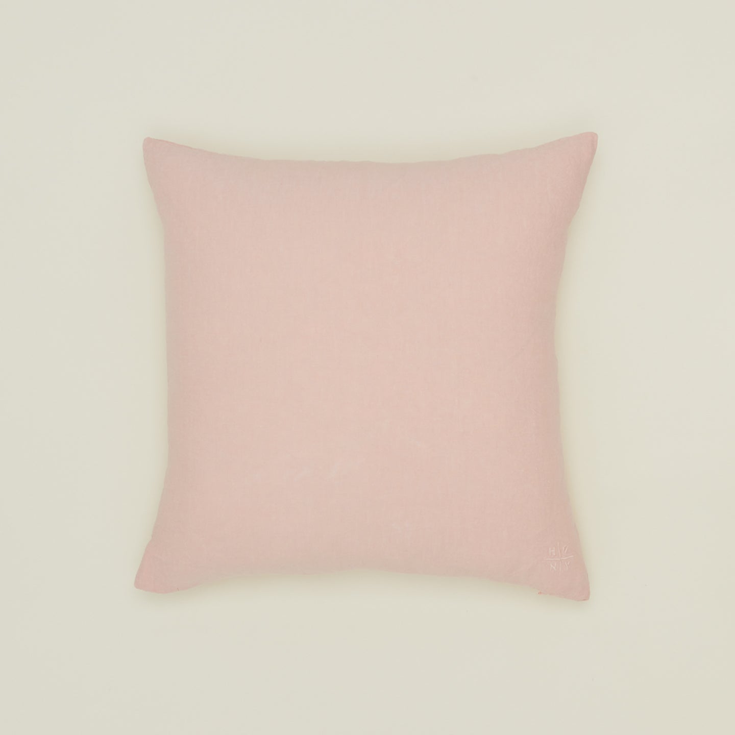 Simple linen pillow in blush