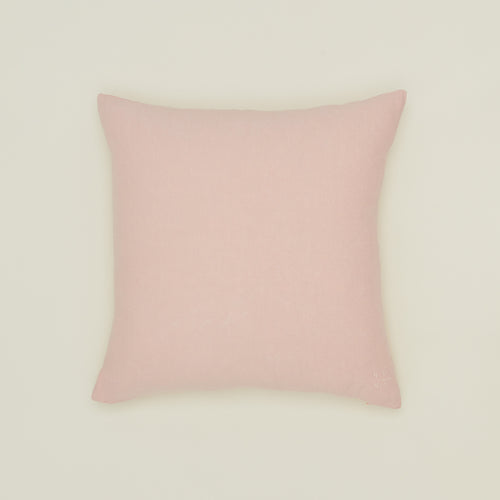 Simple linen pillow in blush
