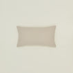 Simple linen pillow in flax