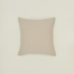 Simple linen pillow in flax