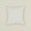 Simple linen pillow in ivory