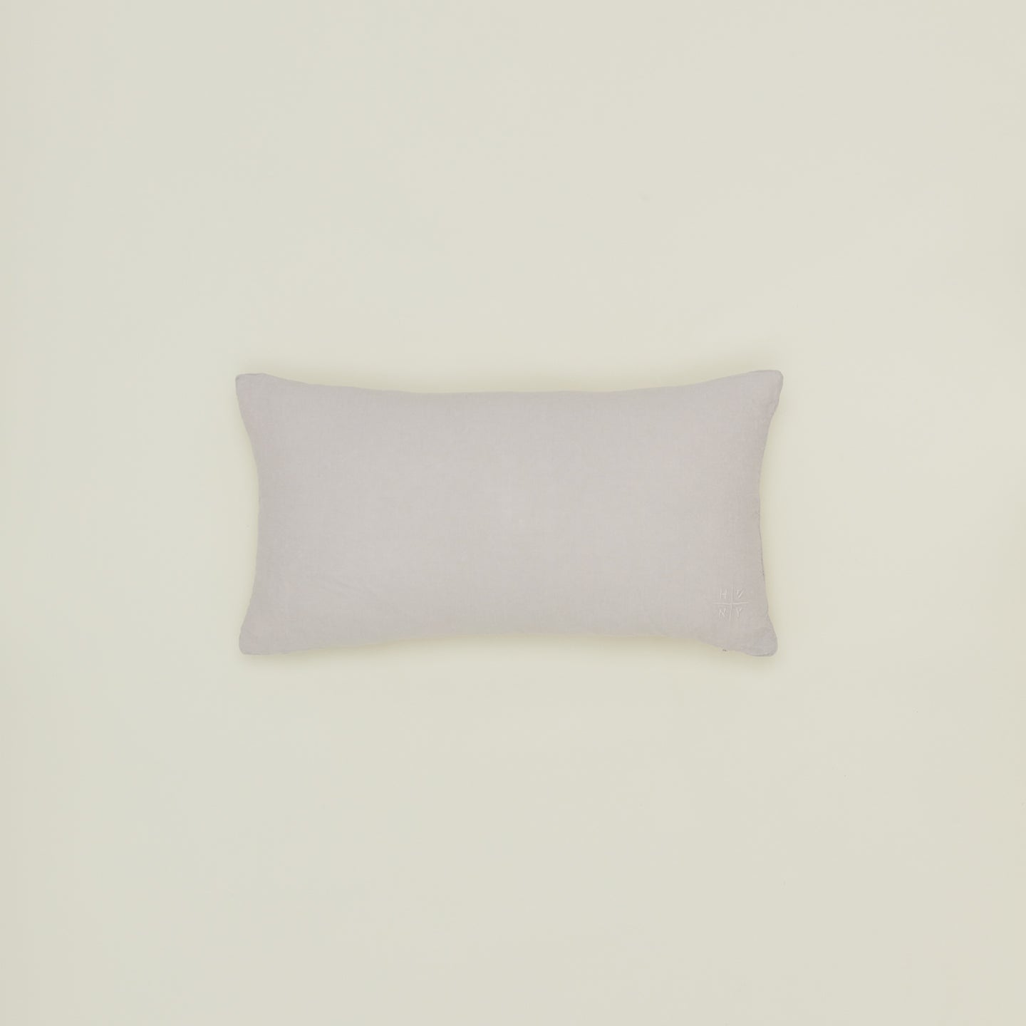 Simple linen pillow in light grey