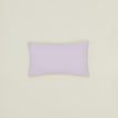 Simple linen pillow in lilac
