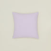 Simple linen pillow in lilac