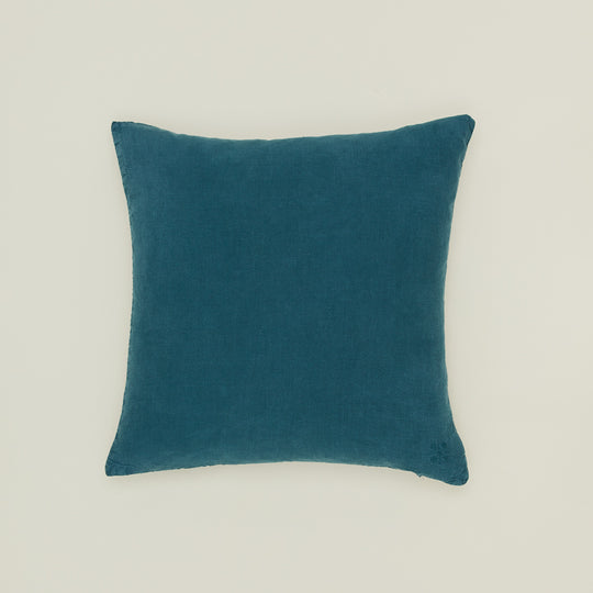 Simple Linen 22x22 Pillow - Peacock