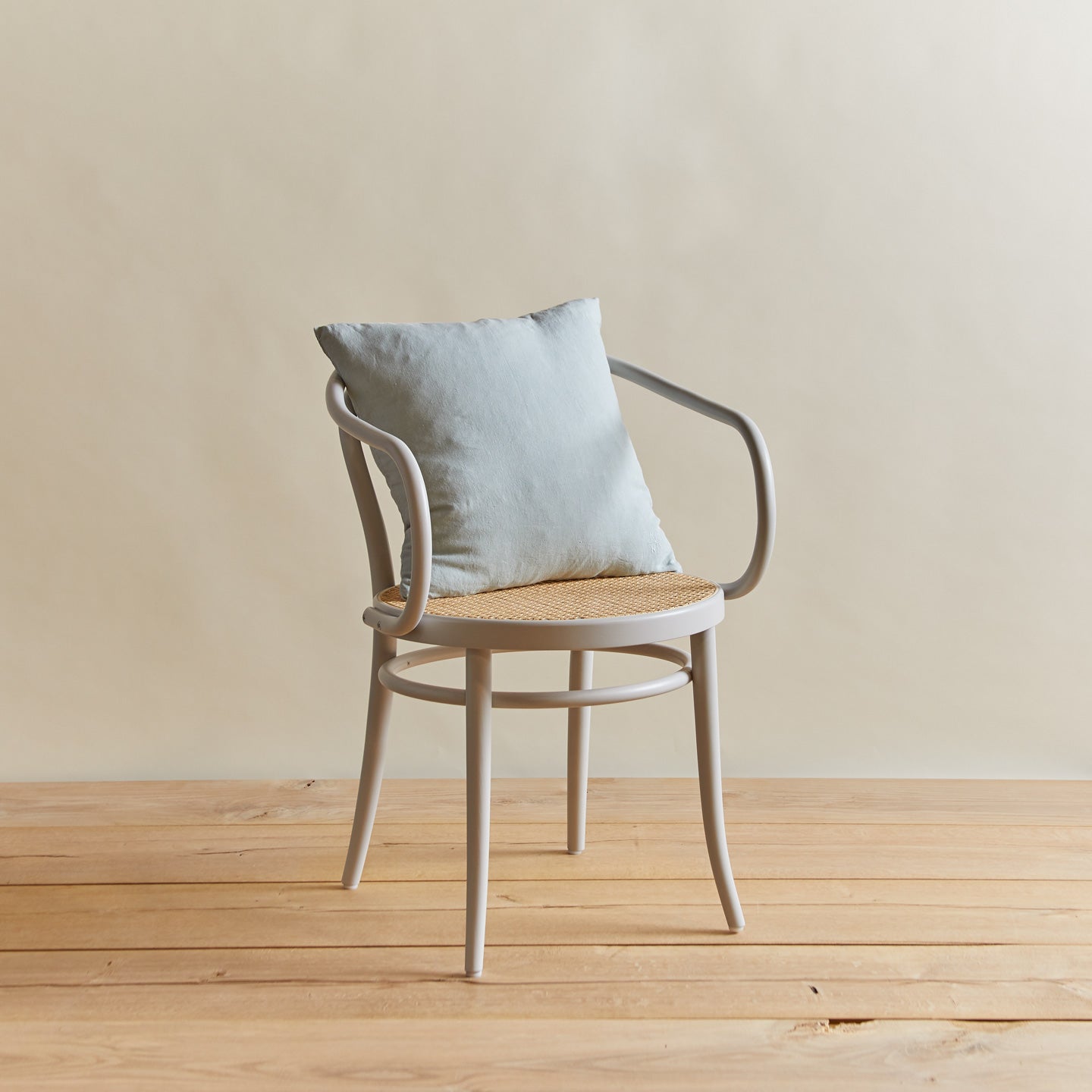 Simple linen pillow in sky