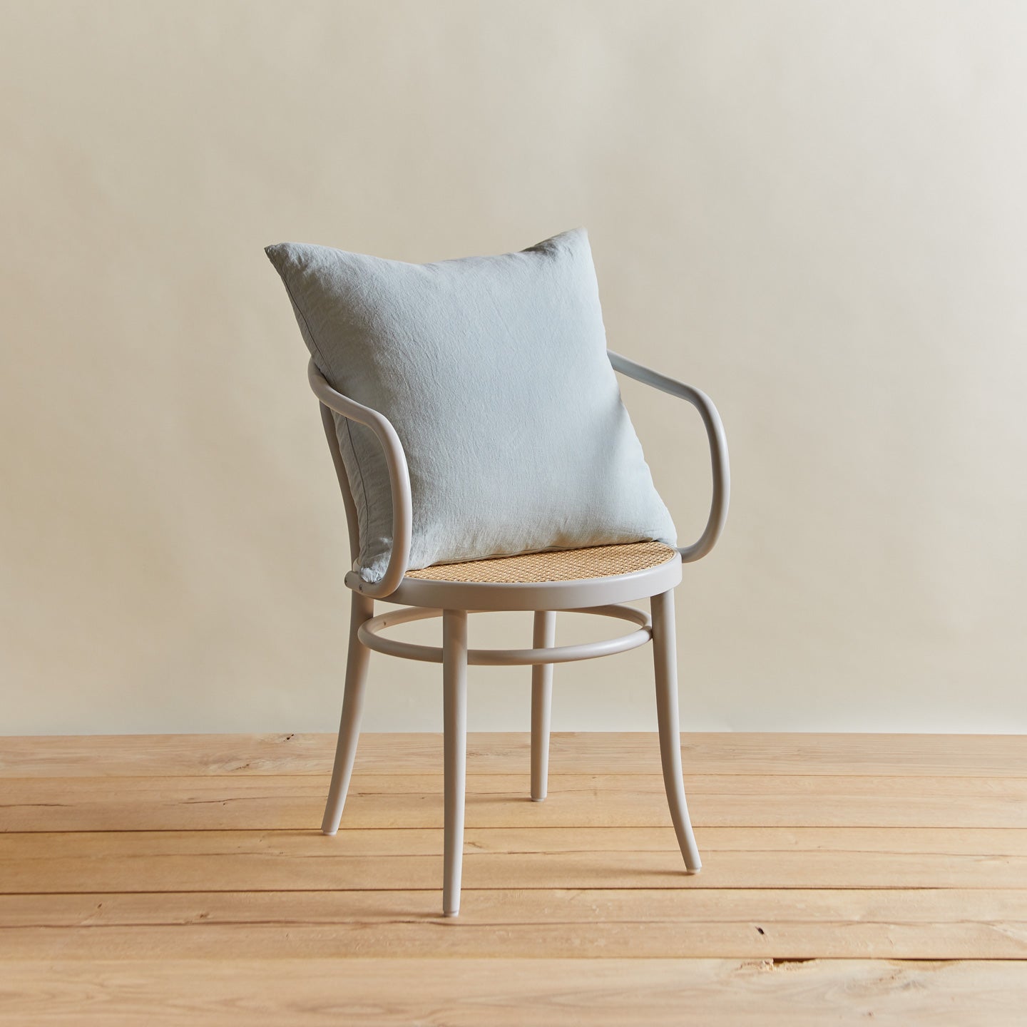 Simple linen pillow in sky
