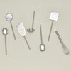 Simple Metal Kitchen Utensil, Set of 7 - Silver