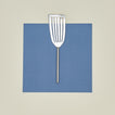 Simple metal fish spatula in silver