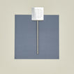Simple metal spatula in silver