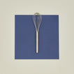 Simple metal whisk in silver